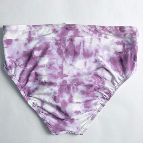 Fresh Water Brand - Purple and White High-Waist Tie-Dye Bikini Set Wome's size M - Picture 4 of 9
